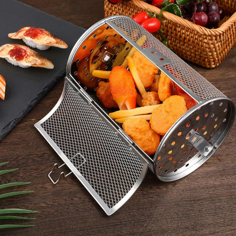 Panier air fryer perforé pour cuisson croustillante et saine