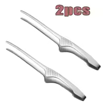 Lot de 2 pinces barbecue en Acier Inoxydable